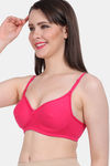 Vanila Single Layered Non-Wired Full Coverage T-Shirt Bra - Dark Pink — thumbnail 3