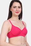 Vanila Single Layered Non-Wired Full Coverage T-Shirt Bra - Dark Pink — thumbnail 5