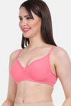 Vanila Single Layered Non-Wired Full Coverage T-Shirt Bra - Peach — thumbnail 3