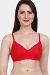 Vanila Single Layered Non-Wired Full Coverage T-Shirt Bra - Red — thumbnail 1
