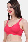 Vanila Single Layered Non-Wired Full Coverage Minimiser Bra - Peach — thumbnail 3