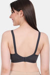 Vanila Single Layered Non-Wired Full Coverage Minimiser Bra - Grey — thumbnail 2