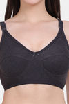 Vanila Single Layered Non-Wired Full Coverage Minimiser Bra - Grey — thumbnail 4