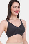 Vanila Single Layered Non-Wired Full Coverage Minimiser Bra - Grey — thumbnail 5