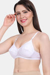 Vanila Single Layered Non-Wired Full Coverage T-Shirt Bra - White — thumbnail 3