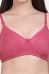 Vanila Double Layered Non-Wired Full Coverage T-Shirt Bra - Mauve — thumbnail 4