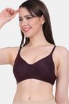 Vanila Double Layered Non-Wired Full Coverage T-Shirt Bra - Purple — thumbnail 3