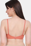 Vanila Double Layered Non-Wired Full Coverage T-Shirt Bra - Rust — thumbnail 2