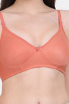Vanila Double Layered Non-Wired Full Coverage T-Shirt Bra - Rust — thumbnail 4
