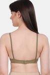 Vanila Single Layered Non-Wired Full Coverage Sag Lift Bra - Green — thumbnail 2