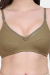 Vanila Single Layered Non-Wired Full Coverage Sag Lift Bra - Green — thumbnail 4
