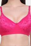 Vanila Single Layered Non-Wired Full Coverage T-Shirt Bra - Dark Pink — thumbnail 4