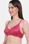 Vanila Single Layered Non-Wired Full Coverage T-Shirt Bra - Mauve — thumbnail 3