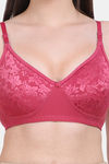 Vanila Single Layered Non-Wired Full Coverage T-Shirt Bra - Mauve — thumbnail 4