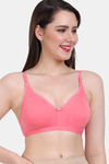Vanila Double Layered Non-Wired Full Coverage T-Shirt Bra - Peach — thumbnail 5