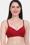 Vanila Padded Non-Wired High Coverage T-Shirt Bra - Maroon — thumbnail 1