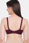 Vanila Single Layered Non-Wired Full Coverage Minimiser Bra - Purple — thumbnail 2