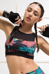 Zelocity Medium Impact Sports Bra- Multicolour — thumbnail 4