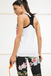 Zelocity Summer Active Training Racerback Tee- White — thumbnail 2
