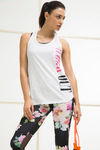 Zelocity Summer Active Training Racerback Tee- White — thumbnail 3