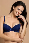 Zivame Push Up Wired Low Coverage Bra-Dark Blue — thumbnail 5