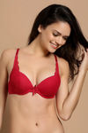 Zivame Padded Wired Low Coverage Bra-Red — thumbnail 5