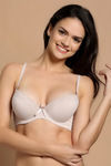 Zivame Padded Wired Low Coverage Bra-Beige — thumbnail 1
