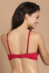 Zivame Push Up Wired Low Coverage Bra-Red — thumbnail 2