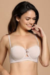 Zivame Push Up Wired Low Coverage Strapless Bra-Beige — thumbnail 4