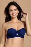 Zivame Push Up Wired Low Coverage Strapless Bra-Dark Blue — thumbnail 8