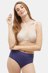 Wacoal Single Layered Wired Full Coverage Lace Bra - Naturally Nude — thumbnail 5
