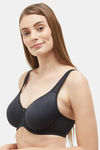 Wacoal Single Layered Wired Full Coverage Super Support Bra - Black — thumbnail 3