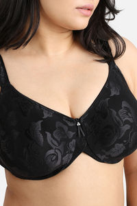 Wacoal Single Layered Wired Full Coverage Super Support Bra - Black — thumbnail 5