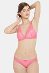 Wacoal Padded Non-Wired Medium Coverage Lace Bra - Pink — thumbnail 7