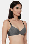 Wacoal Padded Non-Wired Full Coverage T-Shirt Bra - Dark Grey — thumbnail 2