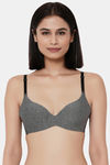 Wacoal Padded Non-Wired Full Coverage T-Shirt Bra - Dark Grey — thumbnail 5