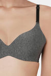 Wacoal Padded Non-Wired Full Coverage T-Shirt Bra - Dark Grey — thumbnail 6