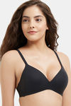 Wacoal Padded Non Wired Full Coverage T-Shirt Bra - Black — thumbnail 2