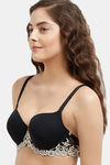 Wacoal Padded Wired 3/4Th Coverage Lace Bra - Black — thumbnail 3