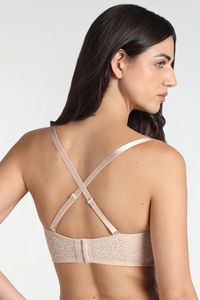 Wacoal Single Layered Wired 3/4Th Coverage Strapless Bra - Nude — thumbnail 4