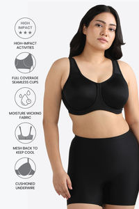 Wacoal Single Layered Wired Full Coverage T-Shirt Bra - Black — thumbnail 6