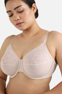 Wacoal Single Layered Wired Full Coverage Minimiser Bra - Sand — thumbnail 5