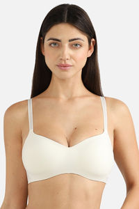 Wacoal Padded Non Wired 3/4Th Coverage T-Shirt Bra - Cream — thumbnail 2
