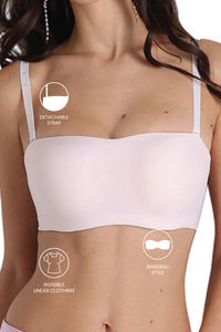 Wacoal Padded Wired Medium Coverage Strapless Bra - Pink — thumbnail 7