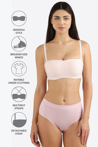 Wacoal Padded Wired Medium Coverage Strapless Bra - Pink — thumbnail 8