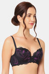 Wacoal Padded Wired 3/4Th Coverage Lace Bra - Black — thumbnail 2