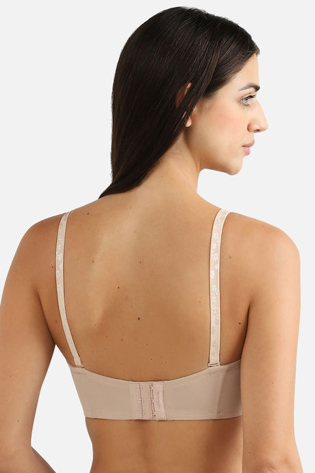 Wacoal Padded Non Wired Medium Coverage Bralette - Beige — image 4