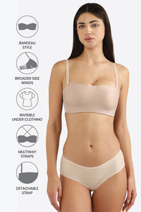 Wacoal Padded Non Wired Medium Coverage Bralette - Beige — thumbnail 8