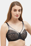 Wacoal Single Layered Wired Full Coverage Lace Bra - Black — thumbnail 2
