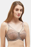 Wacoal Single Layered Wired Full Coverage Lace Bra - Brown — thumbnail 2